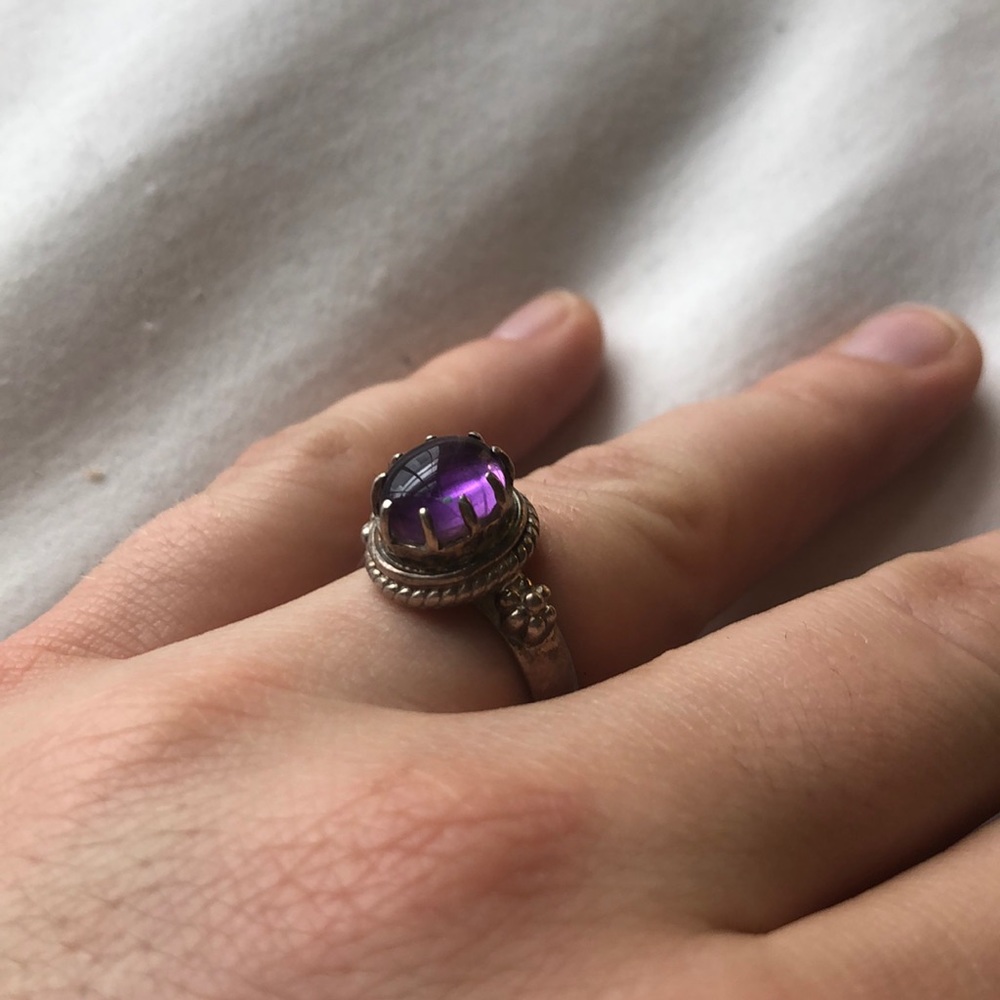 Sterling Silver & Amethyst Ring